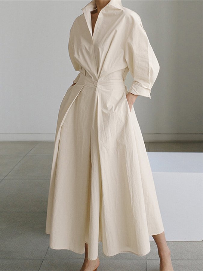 Mathilda Elegant Shirt Dress