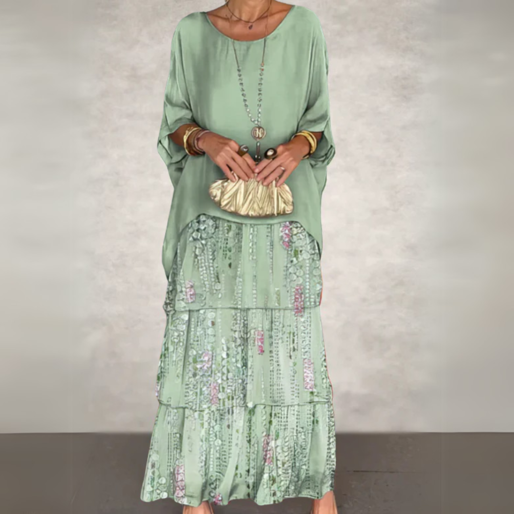 Kali Elegant Long Flowing Dress