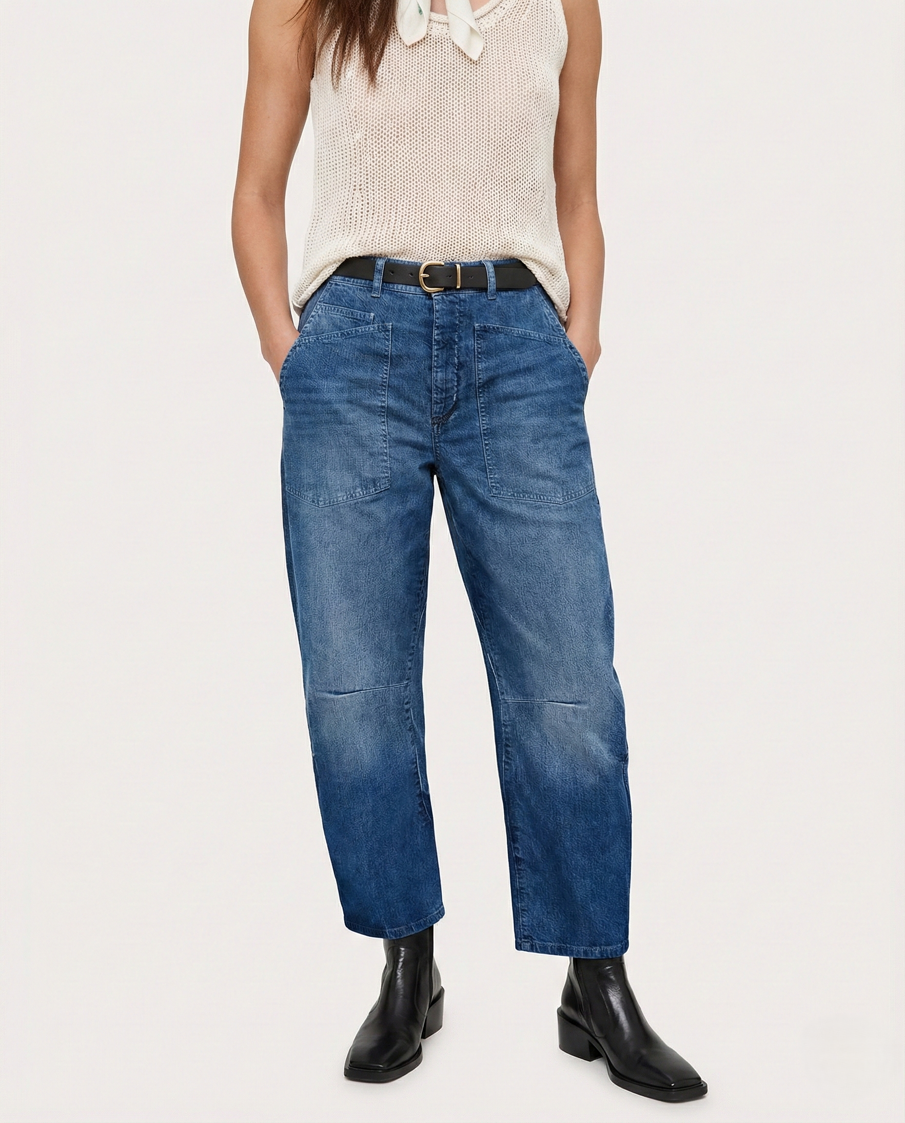The Camden Structured Barrel Jean