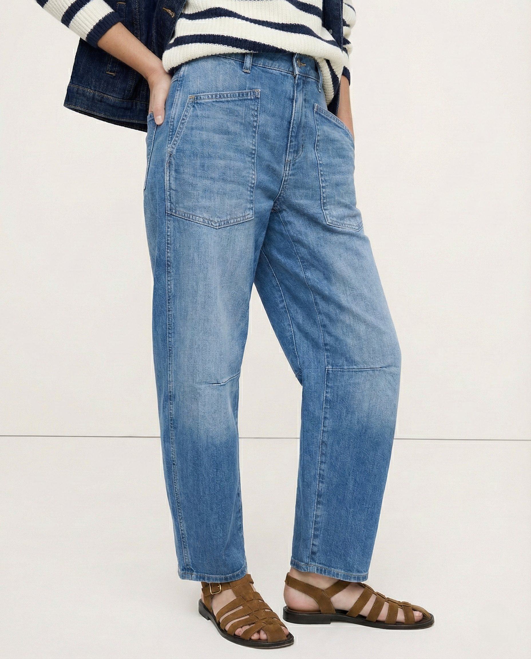 The Camden Structured Barrel Jean