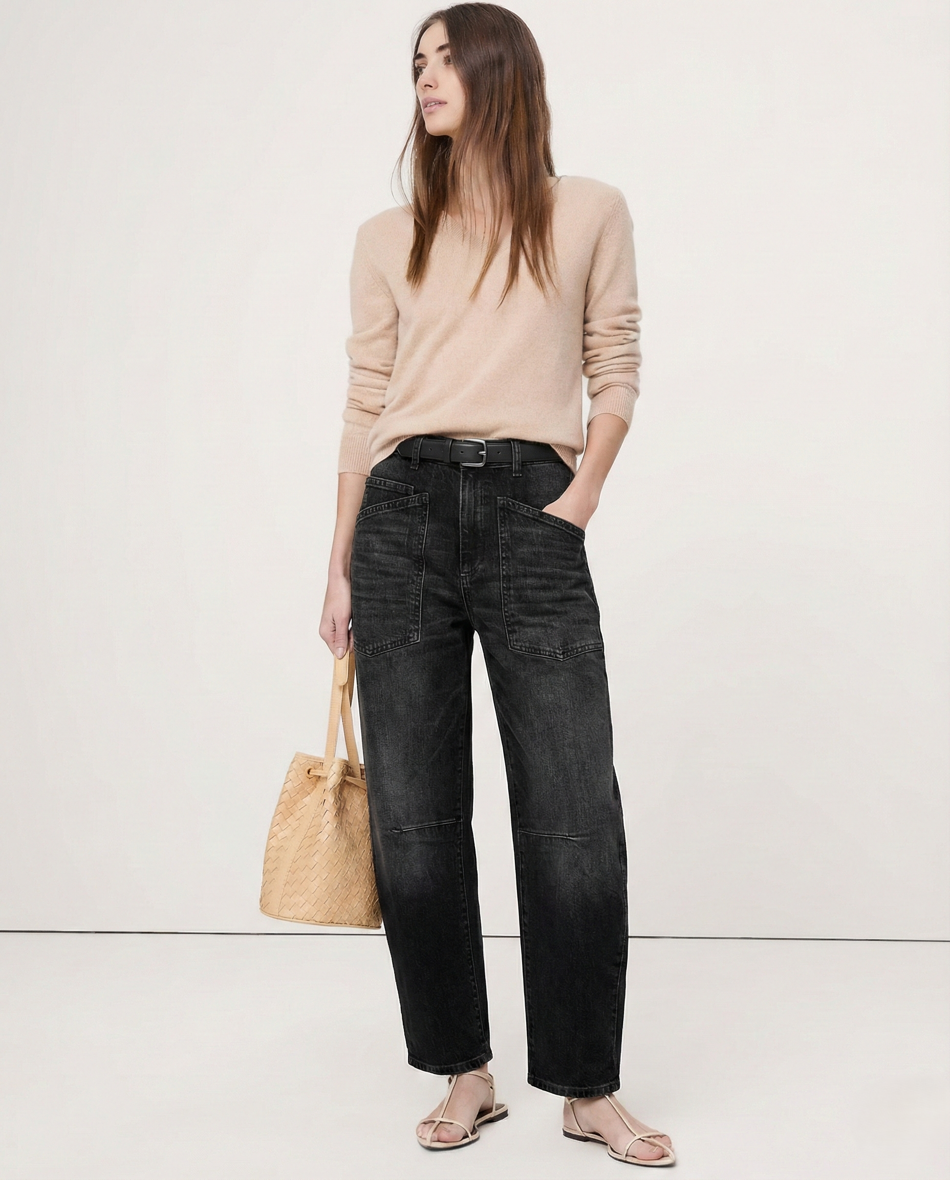 The Camden Structured Barrel Jean