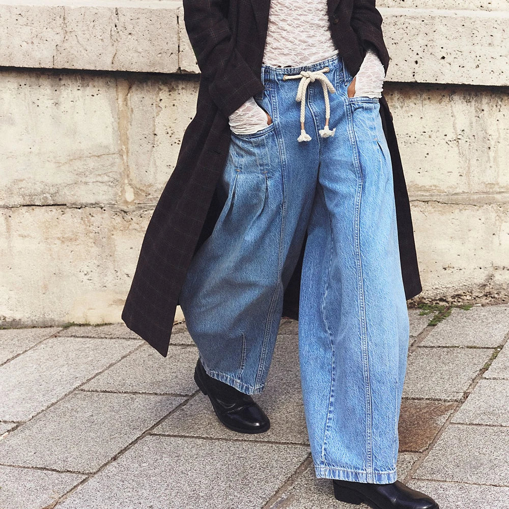 Marlowe Drawstring Denim Pants
