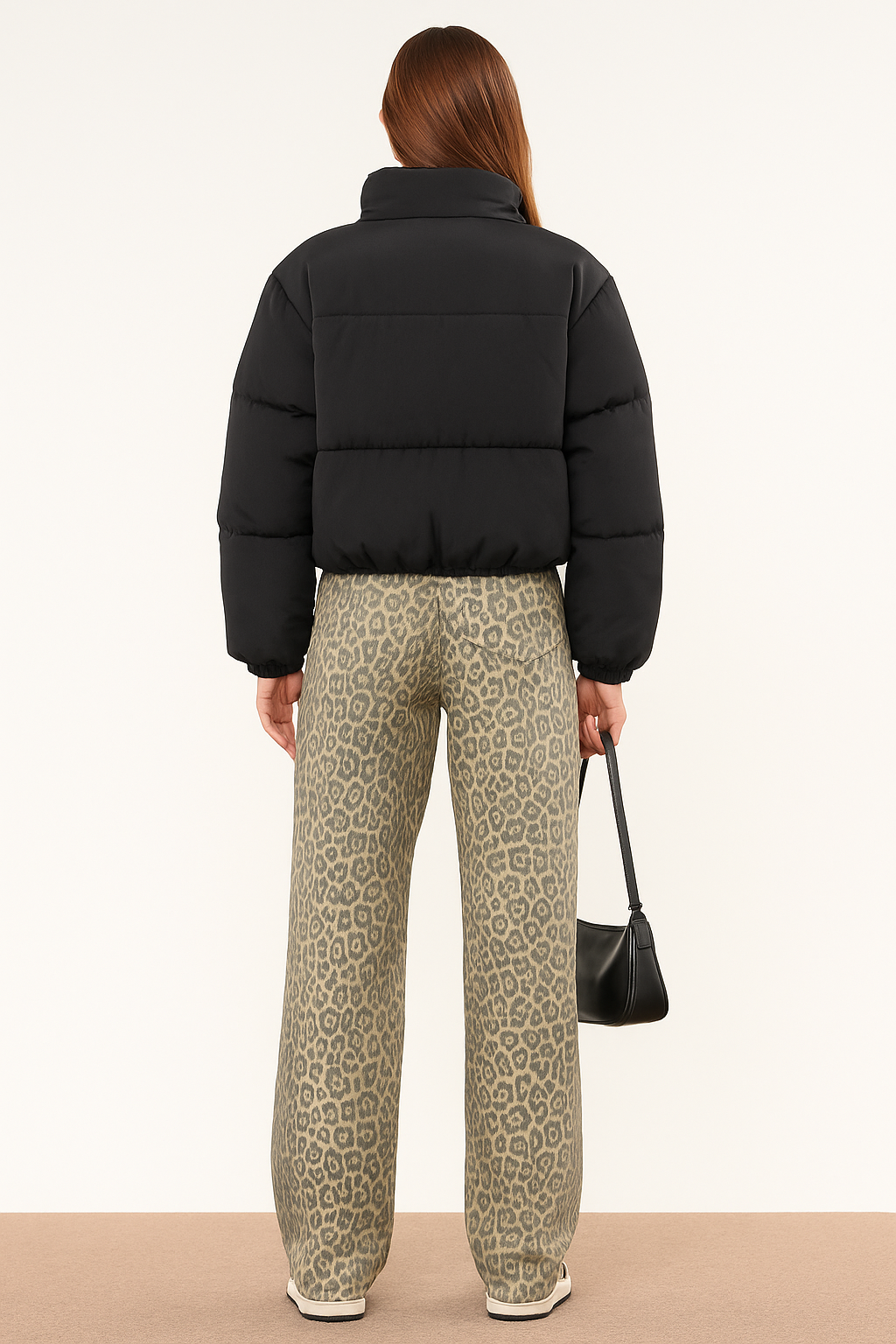 Vintage Century Leopard Print Jeans