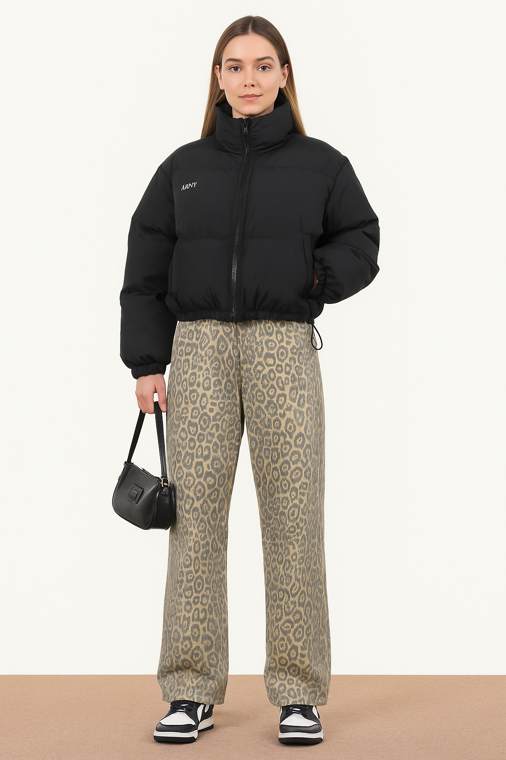 Vintage Century Leopard Print Jeans