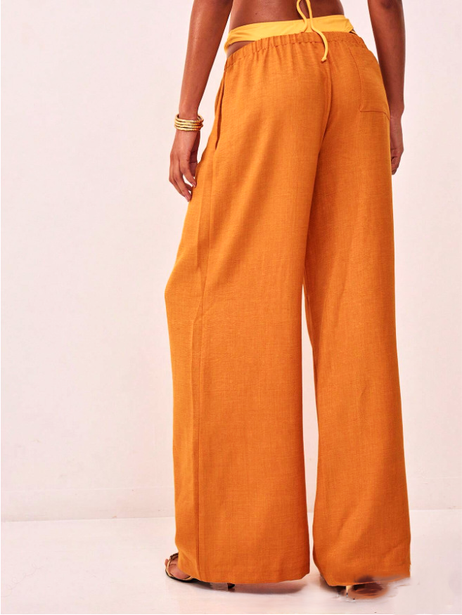 Solara Linen Drawstring Trousers