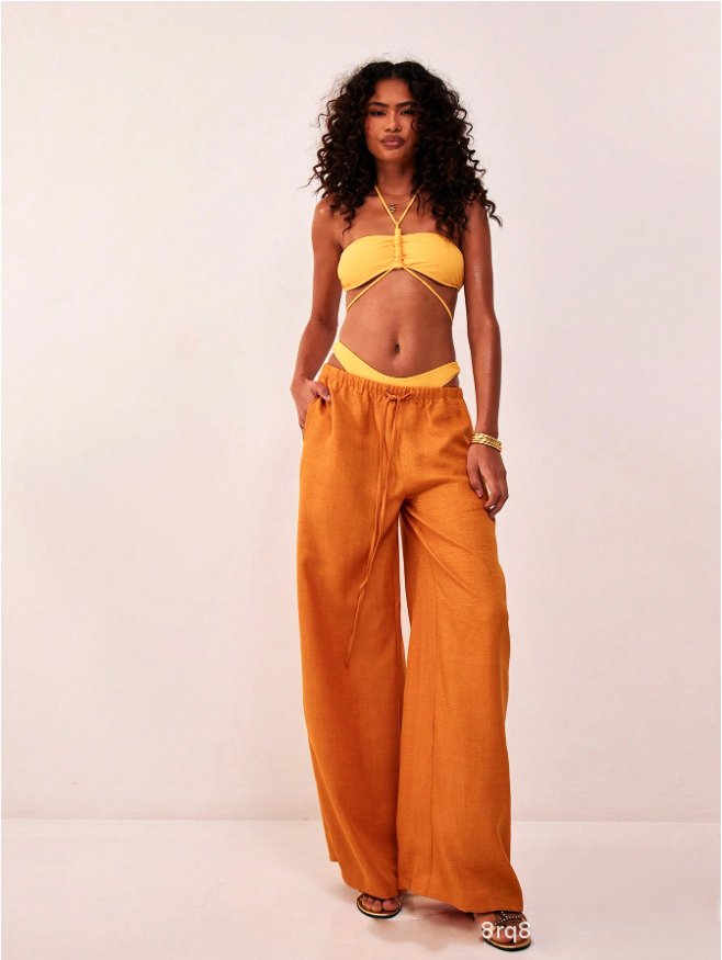 Solara Linen Drawstring Trousers