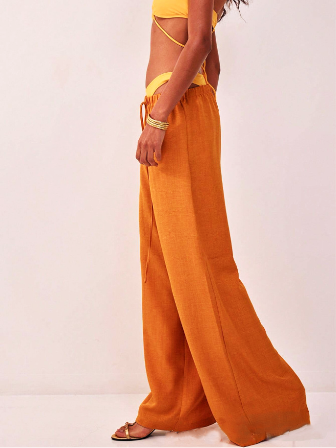 Solara Linen Drawstring Trousers