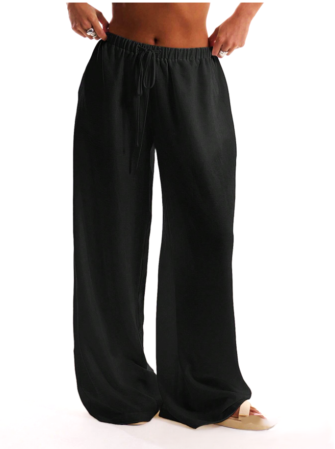 Solara Linen Drawstring Trousers