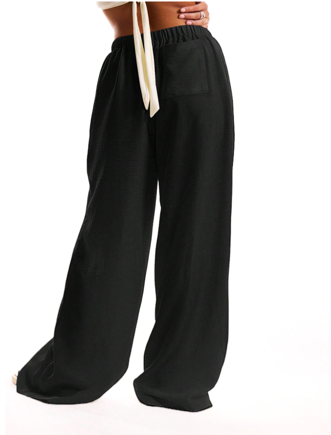 Solara Linen Drawstring Trousers