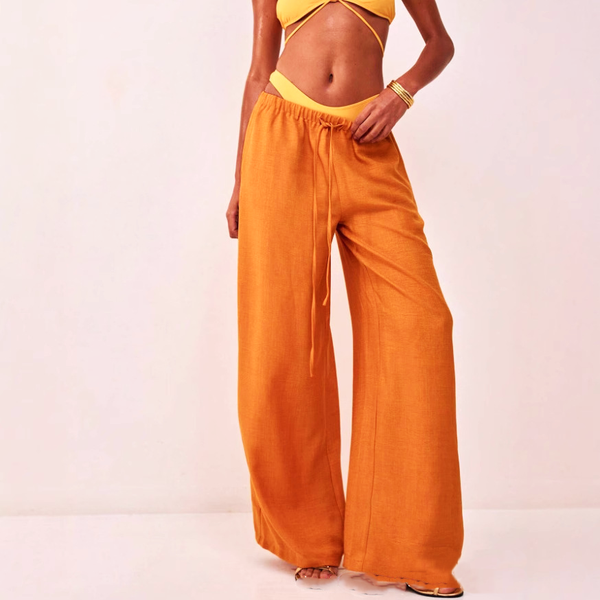 Solara Linen Drawstring Trousers