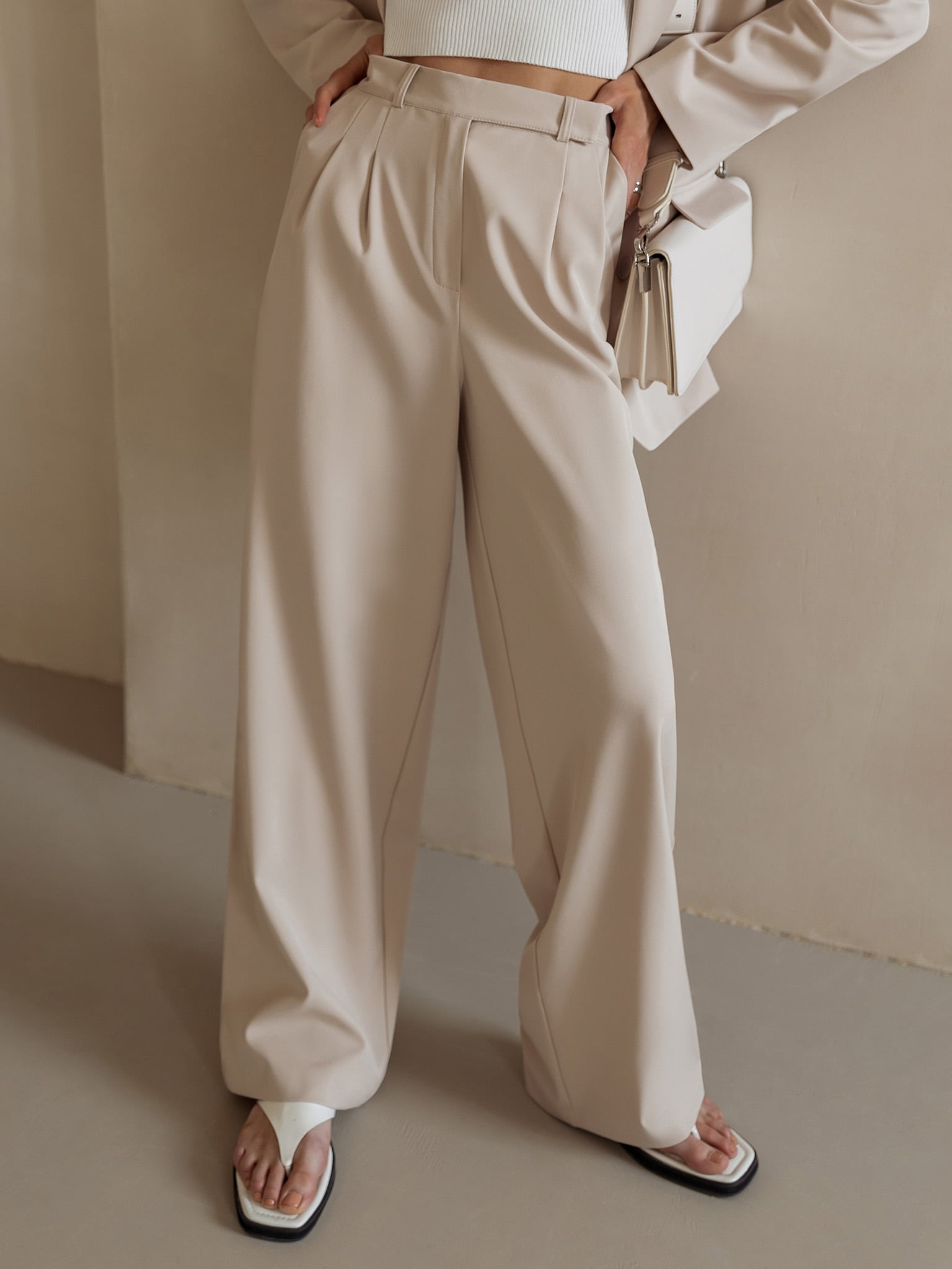 Milano Tailored Wide-Leg Trousers